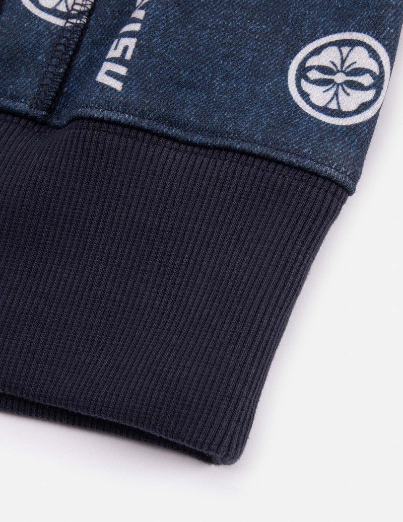 ALLOVER LOGO AND KAMON PRINT RELAX FIT HOODIE 9