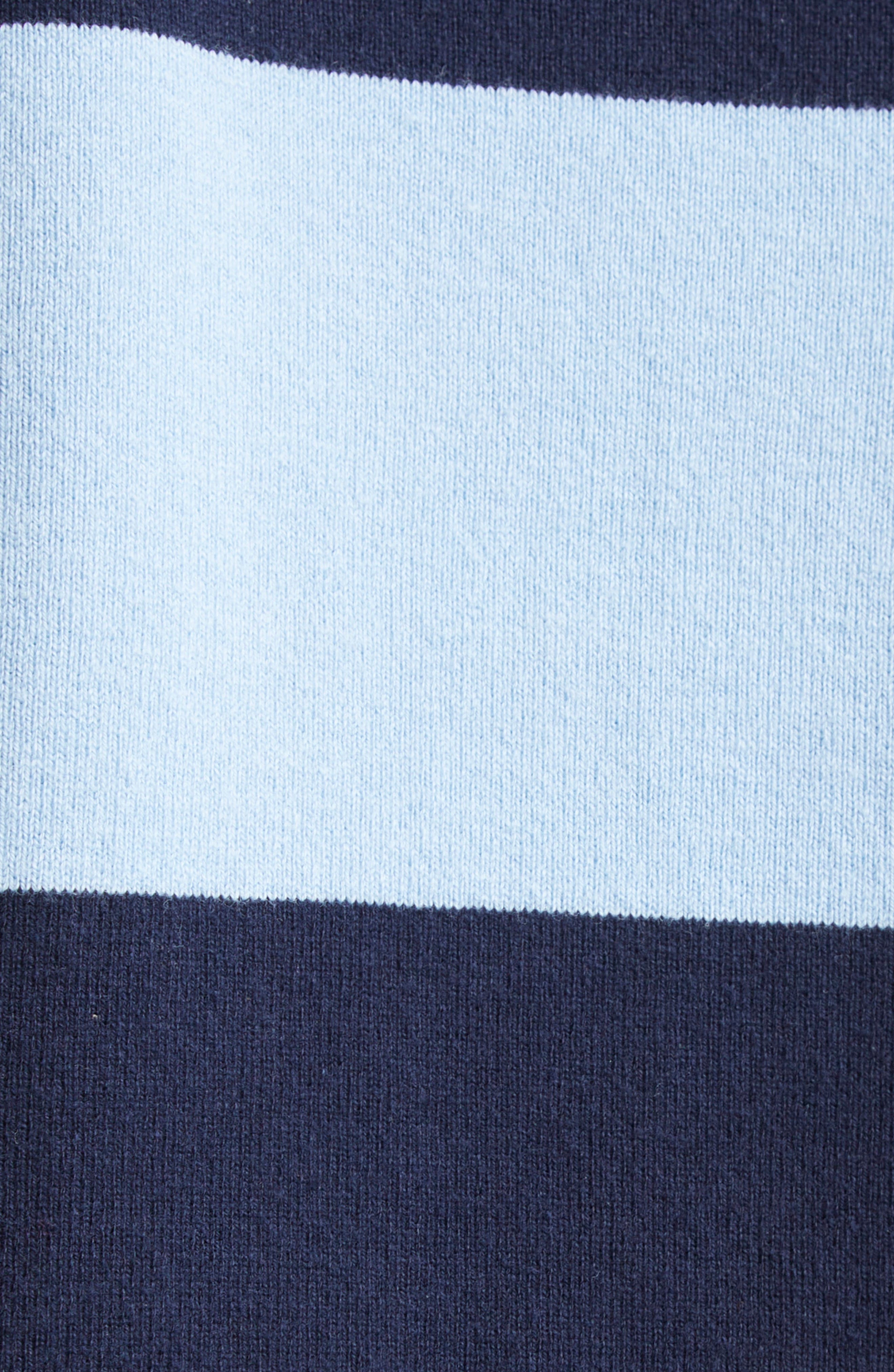 MONSE Stripe Cascade Rugby Polo in Navy Stripe at Nordstrom - 7