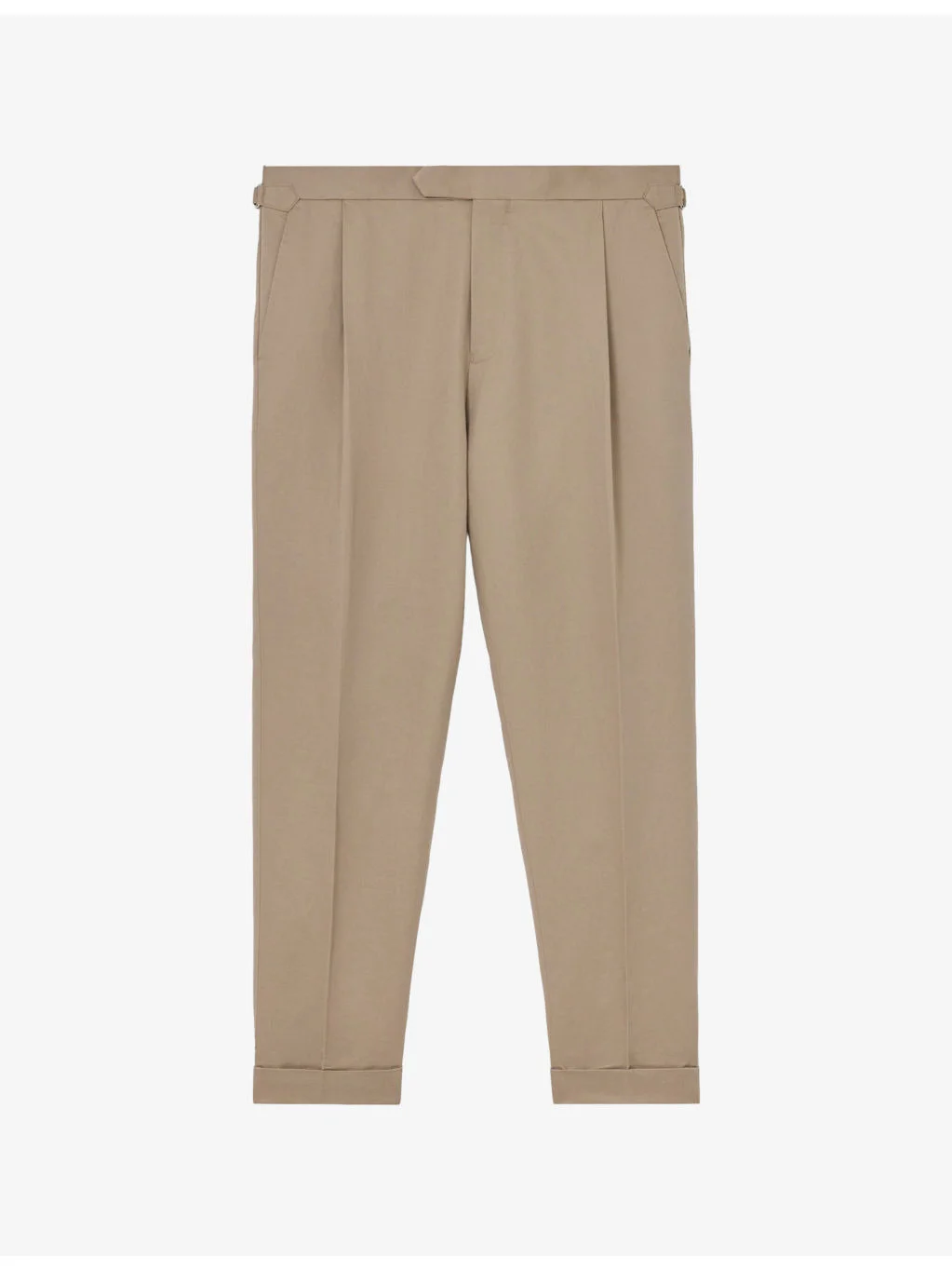 Com Tapered-Leg Cotton-Blend Trousers - 1