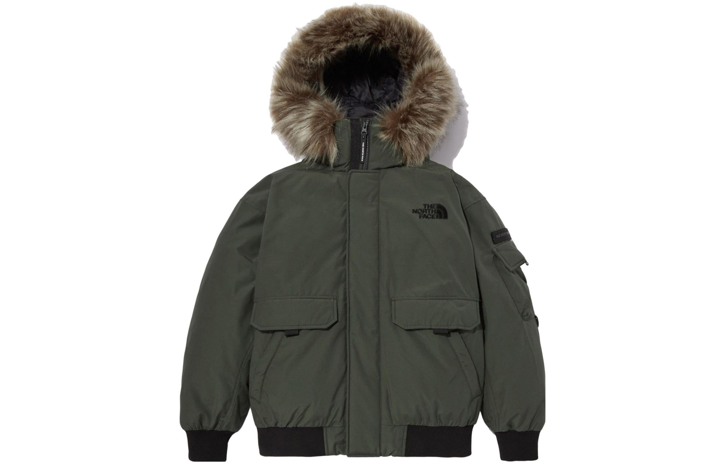 THE NORTH FACE Logo Polar Air Down Bomber Jacket 'Olivegreen' NJ1DN86B - 2
