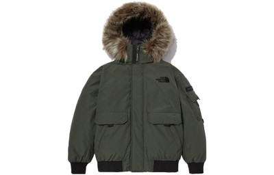 The North Face THE NORTH FACE Logo Polar Air Down Bomber Jacket 'Olivegreen' NJ1DN86B outlook