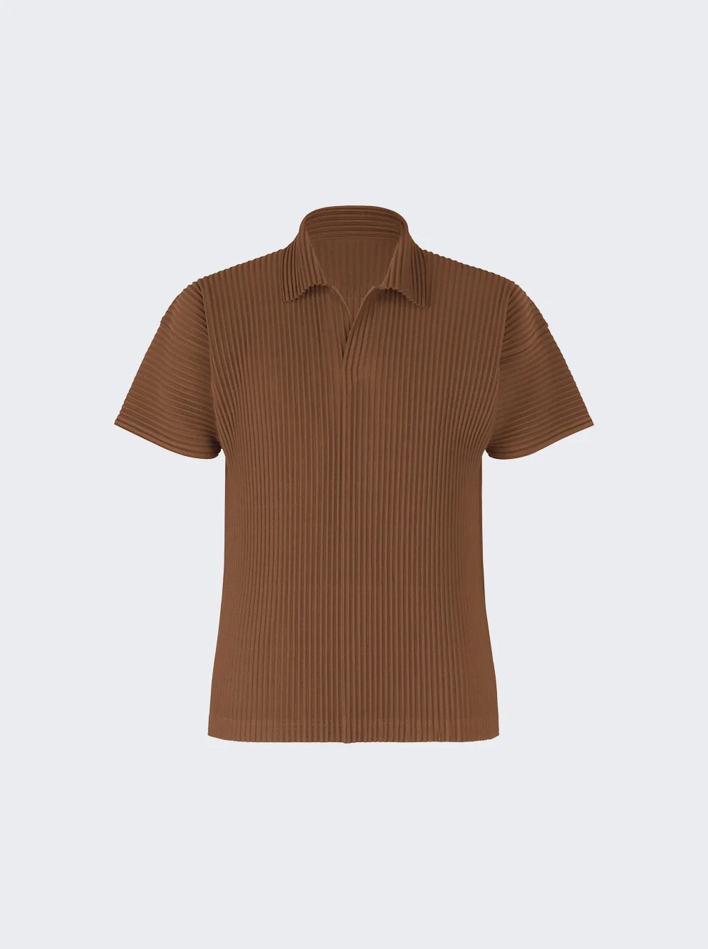 Color Pleats 2 Shirt Anchor Brown - 1