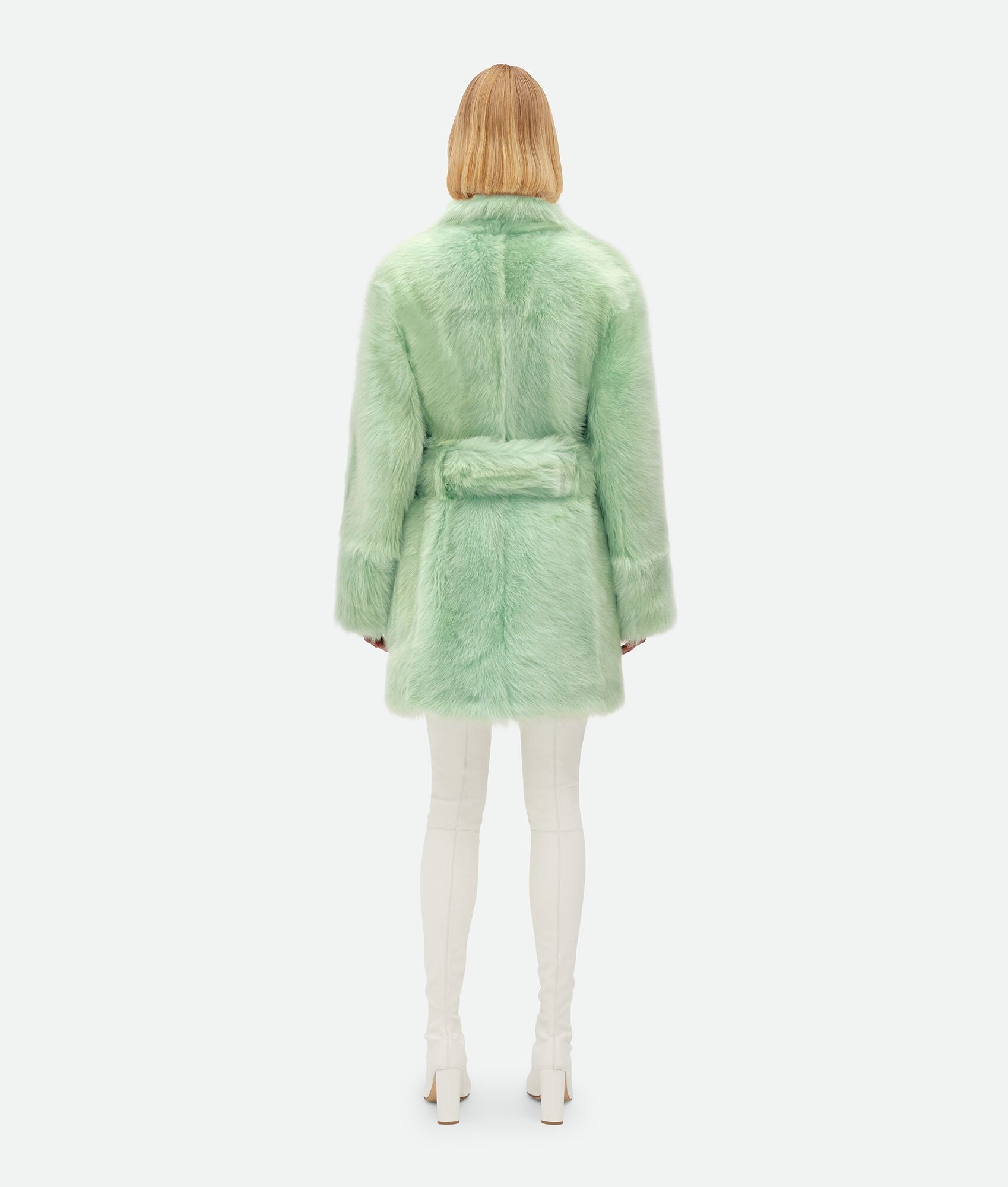Shearling Belted Coat - 3