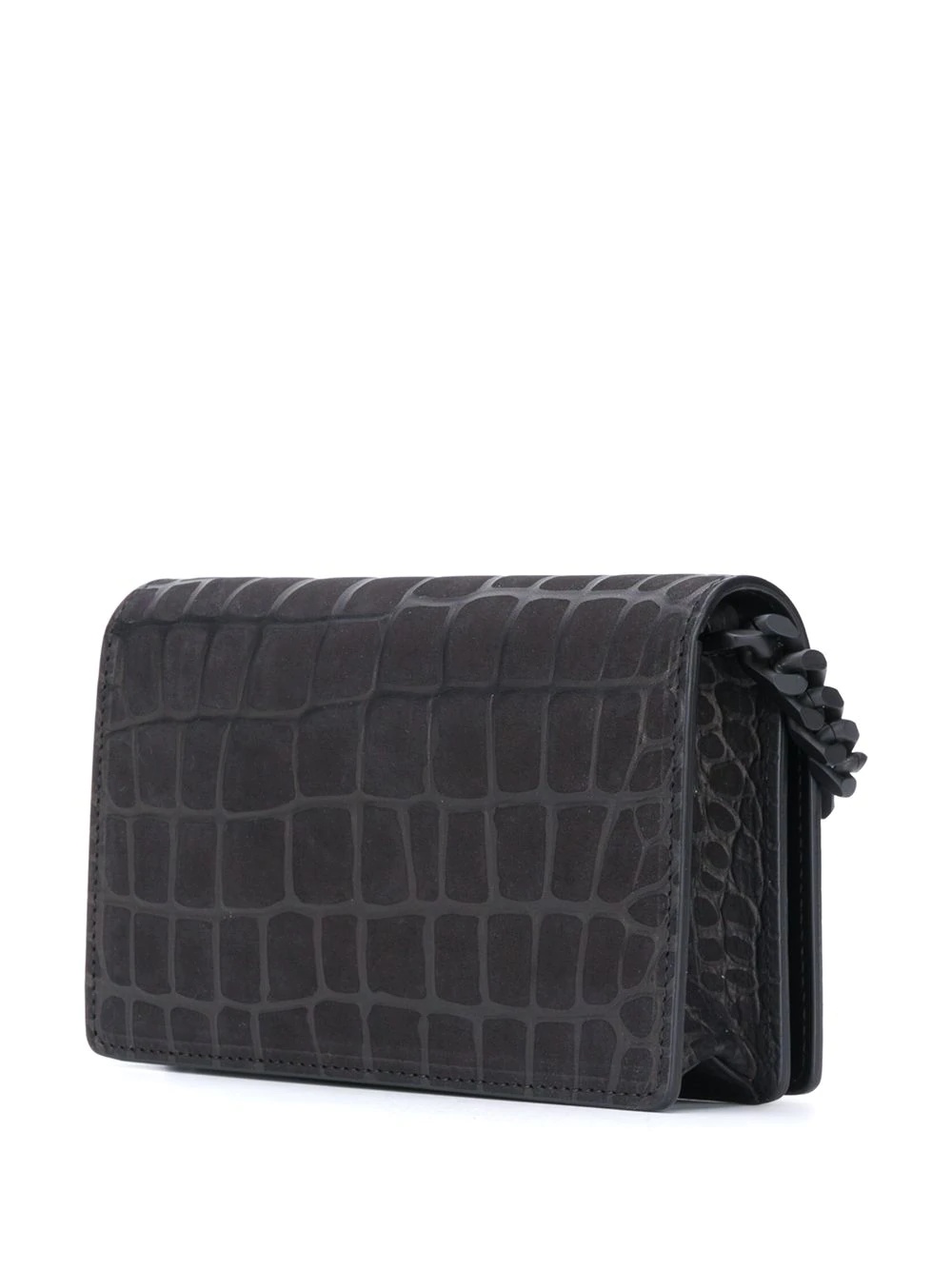 Arrows motif crocodile-effect crossbody bag - 3