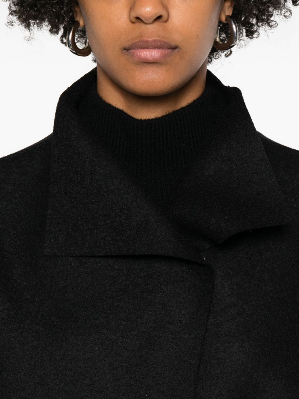 short-sleeve collared coat - 5