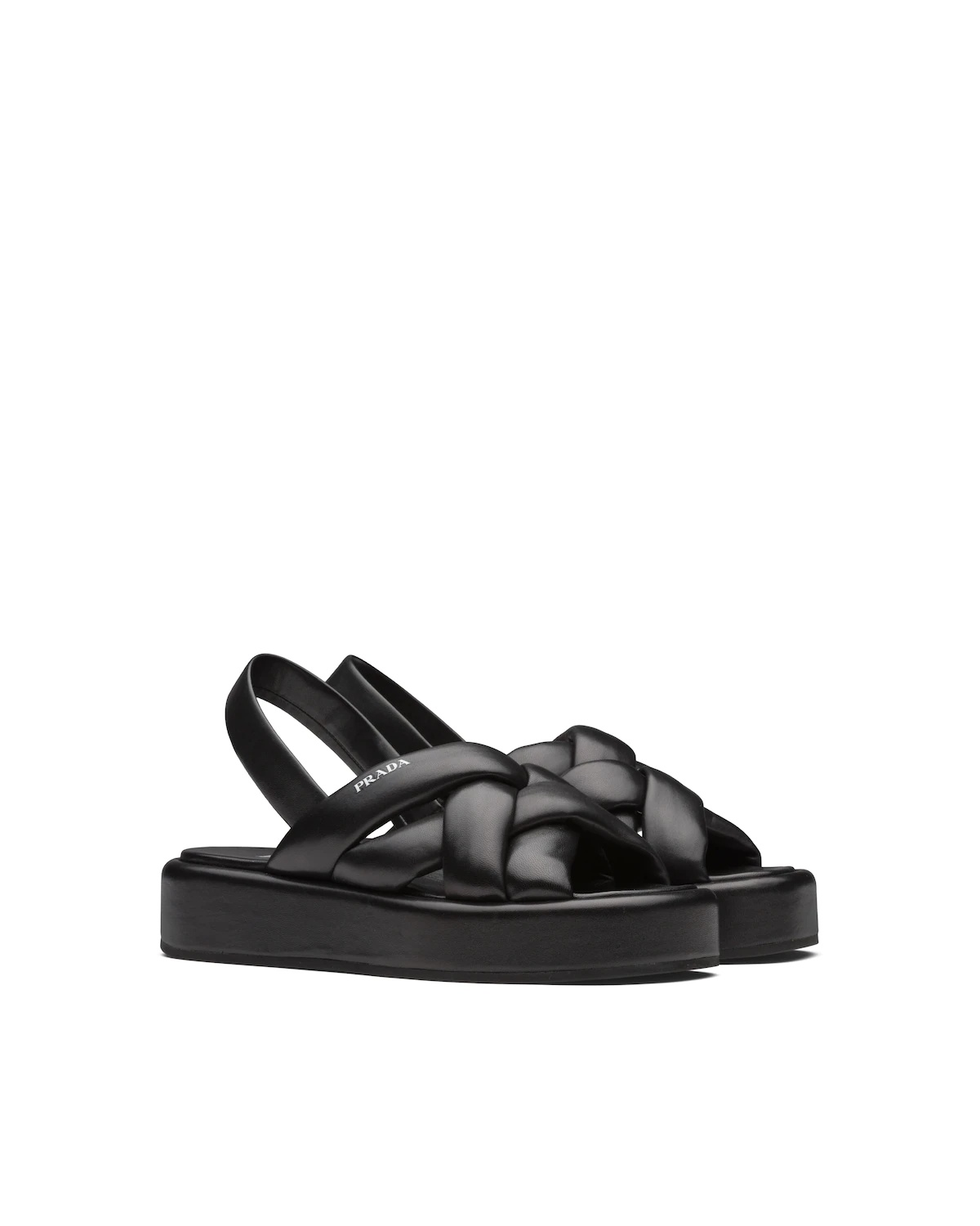 Nappa leather flatform sandals - 2