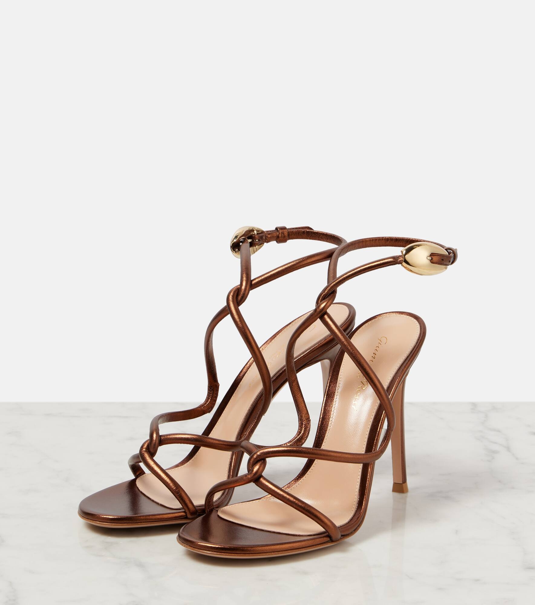 105 leather sandals - 4