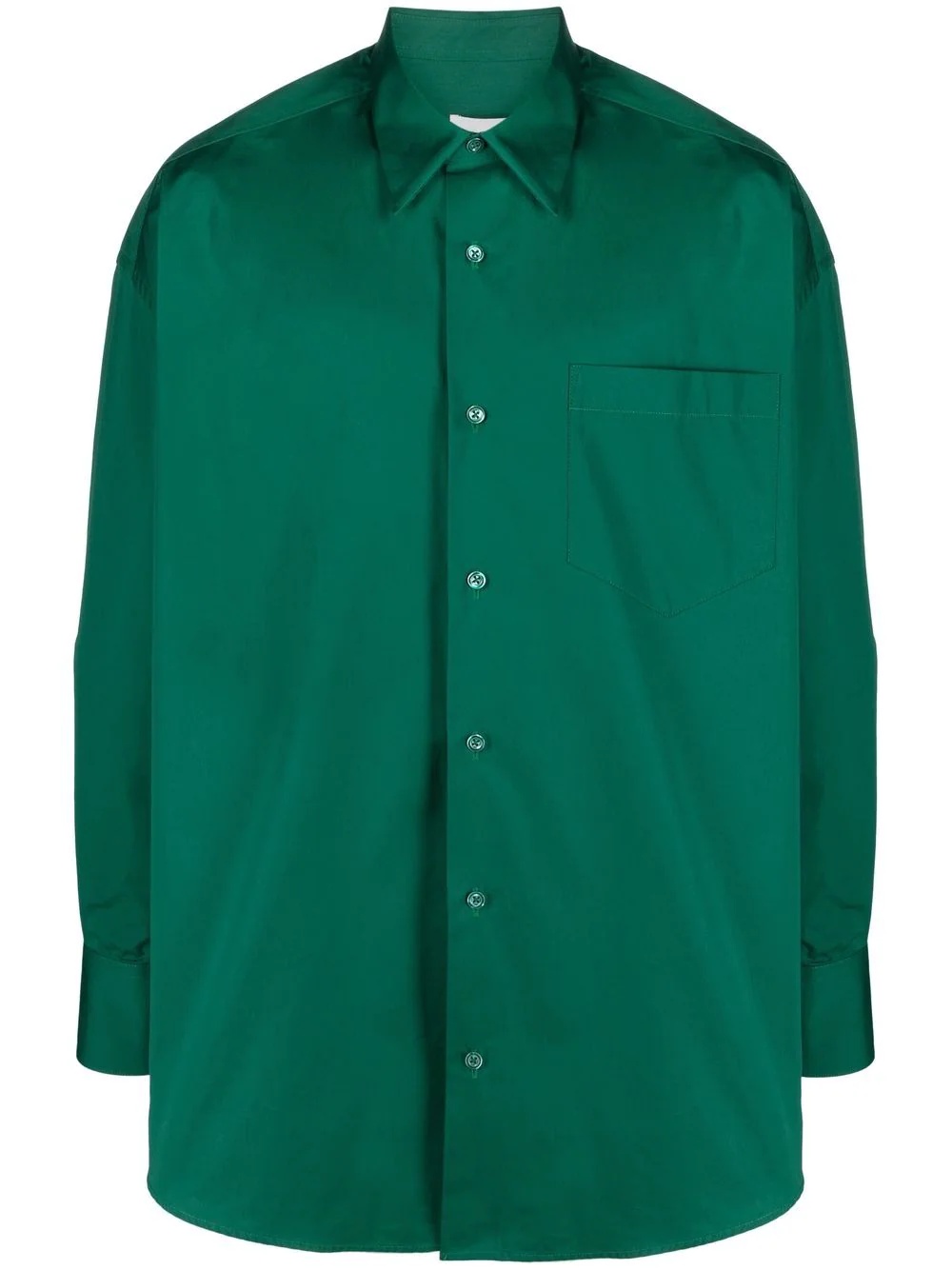 long-sleeved chest-pocket shirt - 1