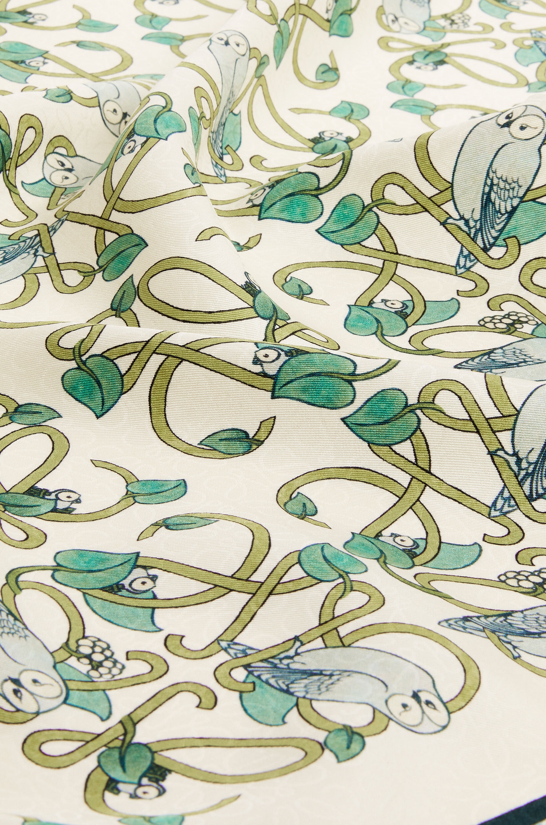Anagram all over scarf in silk - 3