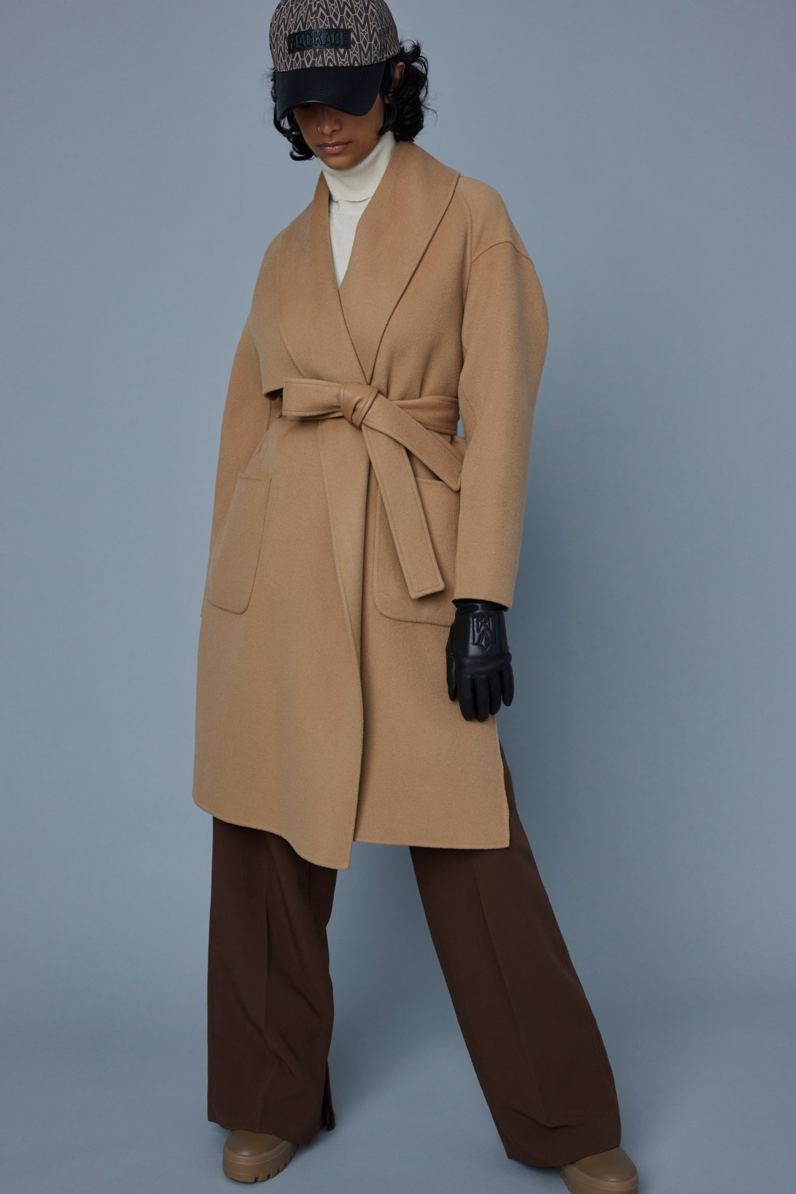 THALIA Double-face wool robe coat - 5