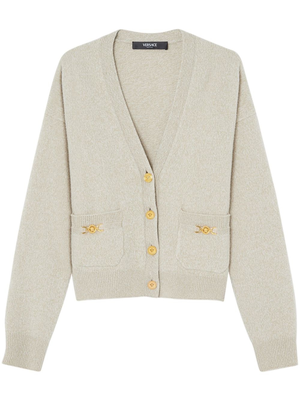 Medusa--plaque detailing cardigan - 1