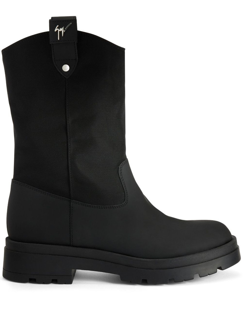 Aldrien logo-plaque boots 1