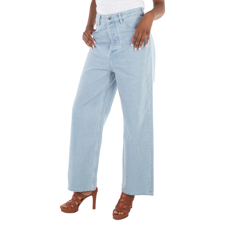 Nanushka Sun Bleach Josine Wide-Leg Denim Jeans - 3