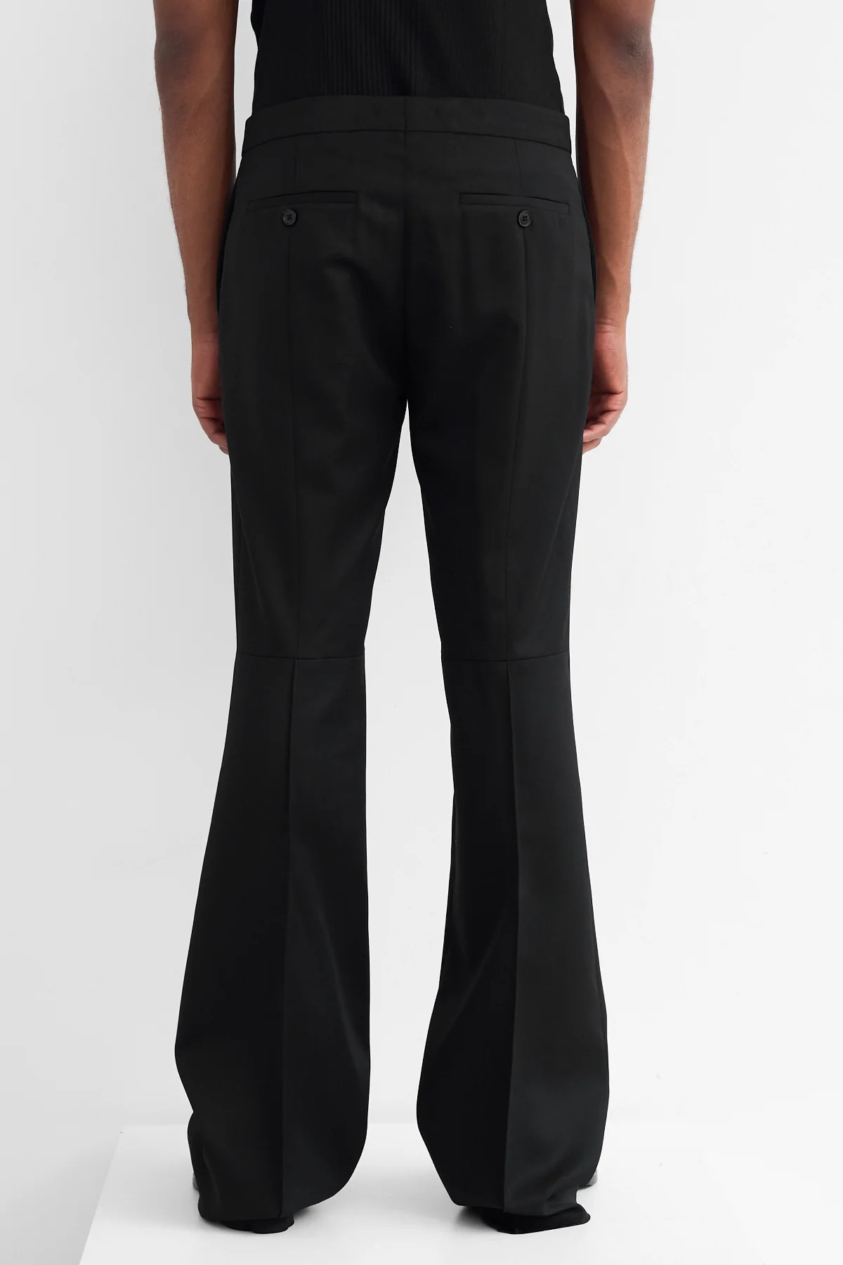 McQueen Kick Back Slim Trousers Black - 4
