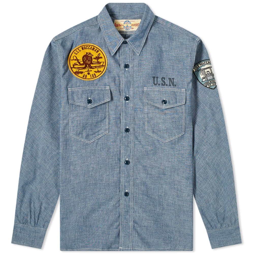 The Real McCoy's USS Waccamaw Chambray Shirt - 1