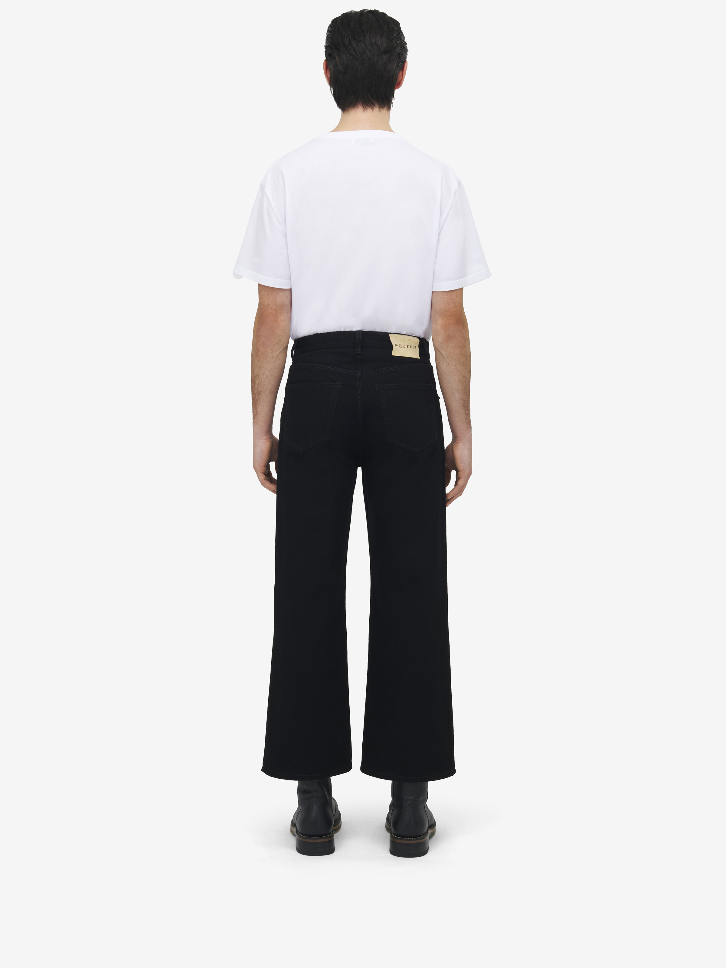 Cropped Denim Jeans - 5