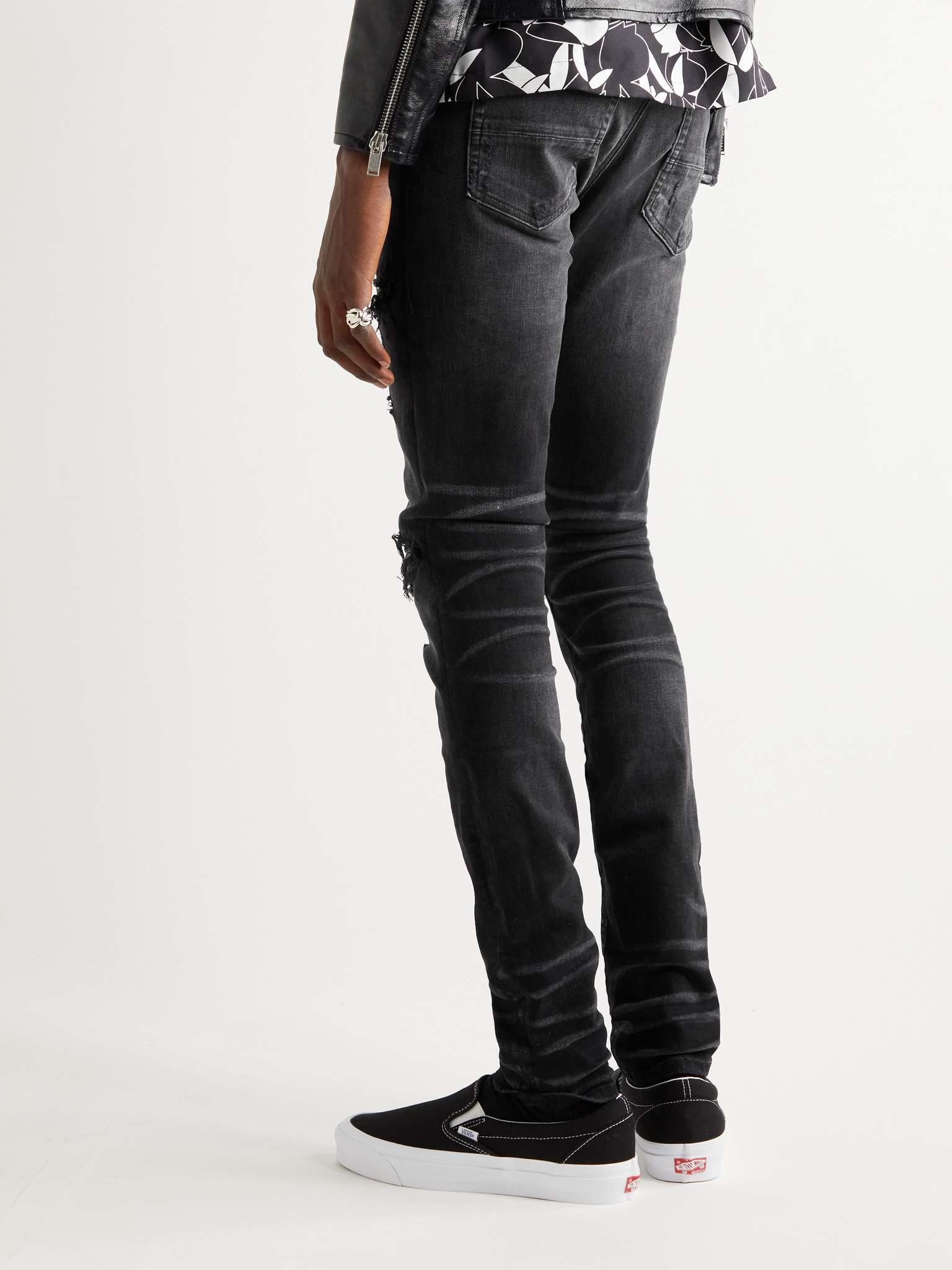 MX1 Skinny-Fit Distressed Stretch-Denim Jeans - 4