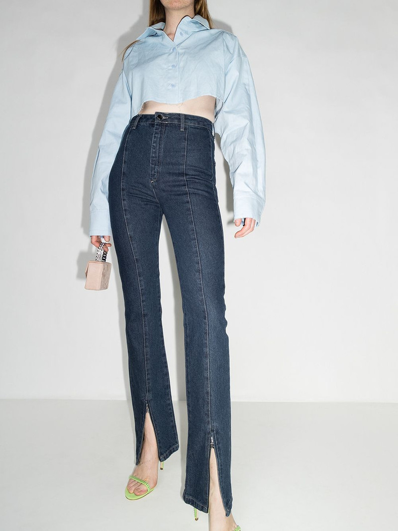 Jada zip-ankle flared jeans 5