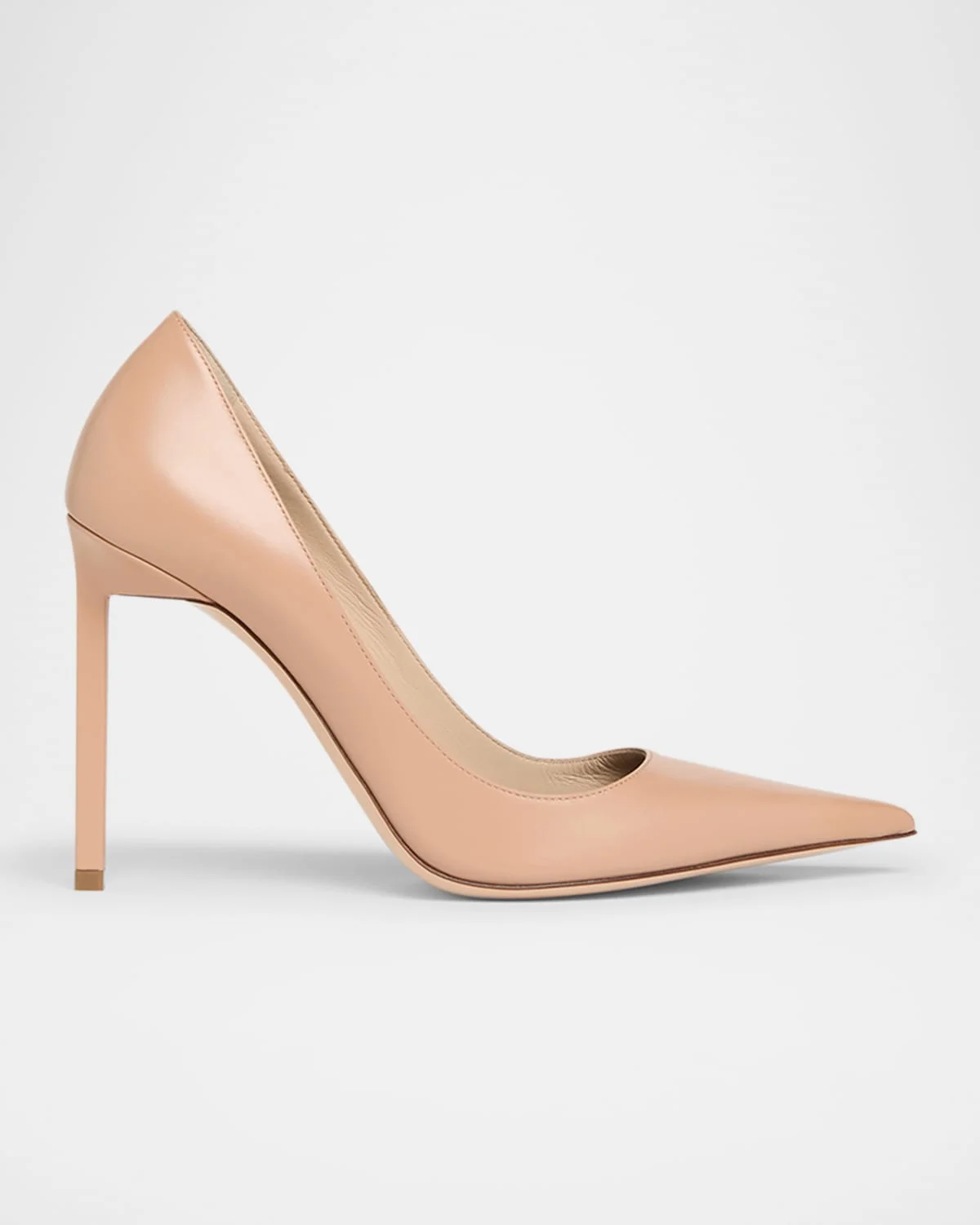 Betty Soft Calf Leather Pointed-Toe Pumps - 1