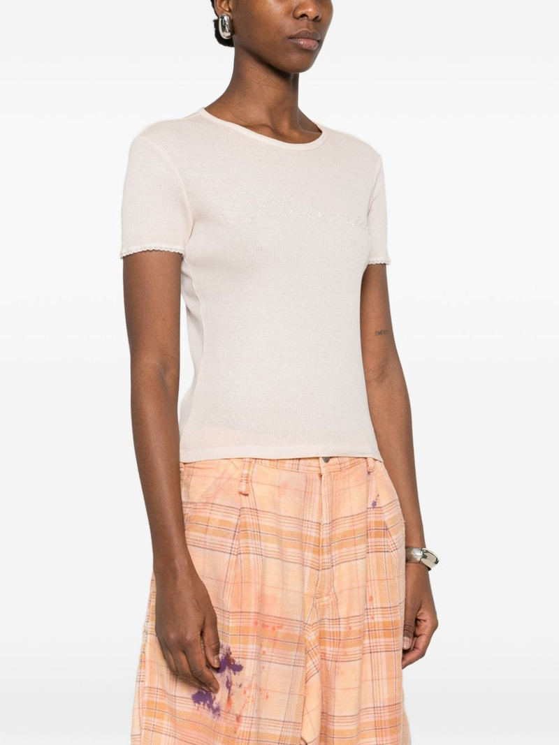 ribbed short-sleeve T-shirt 3