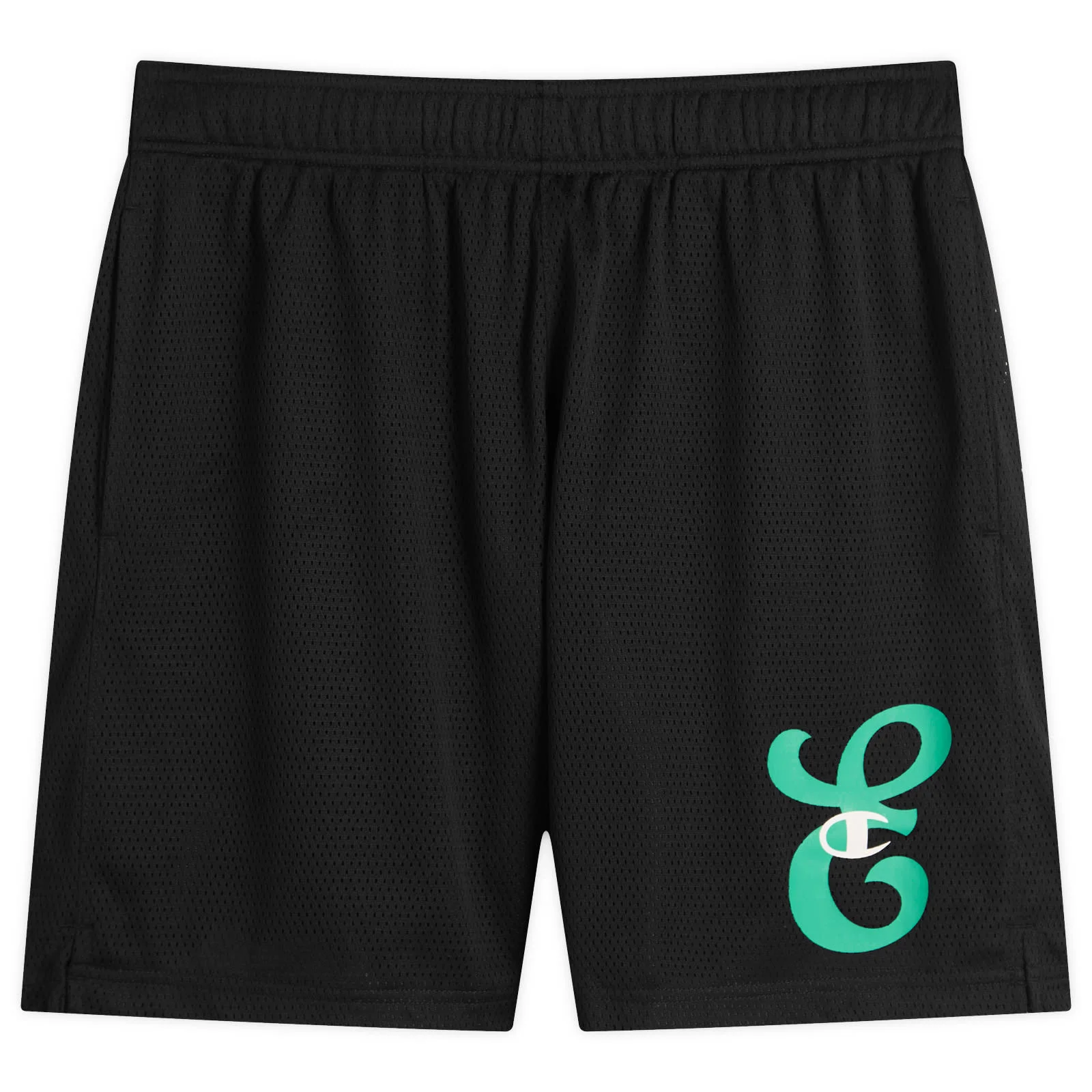 Champion for E by END. Mesh Shorts 'Emerald' - 1