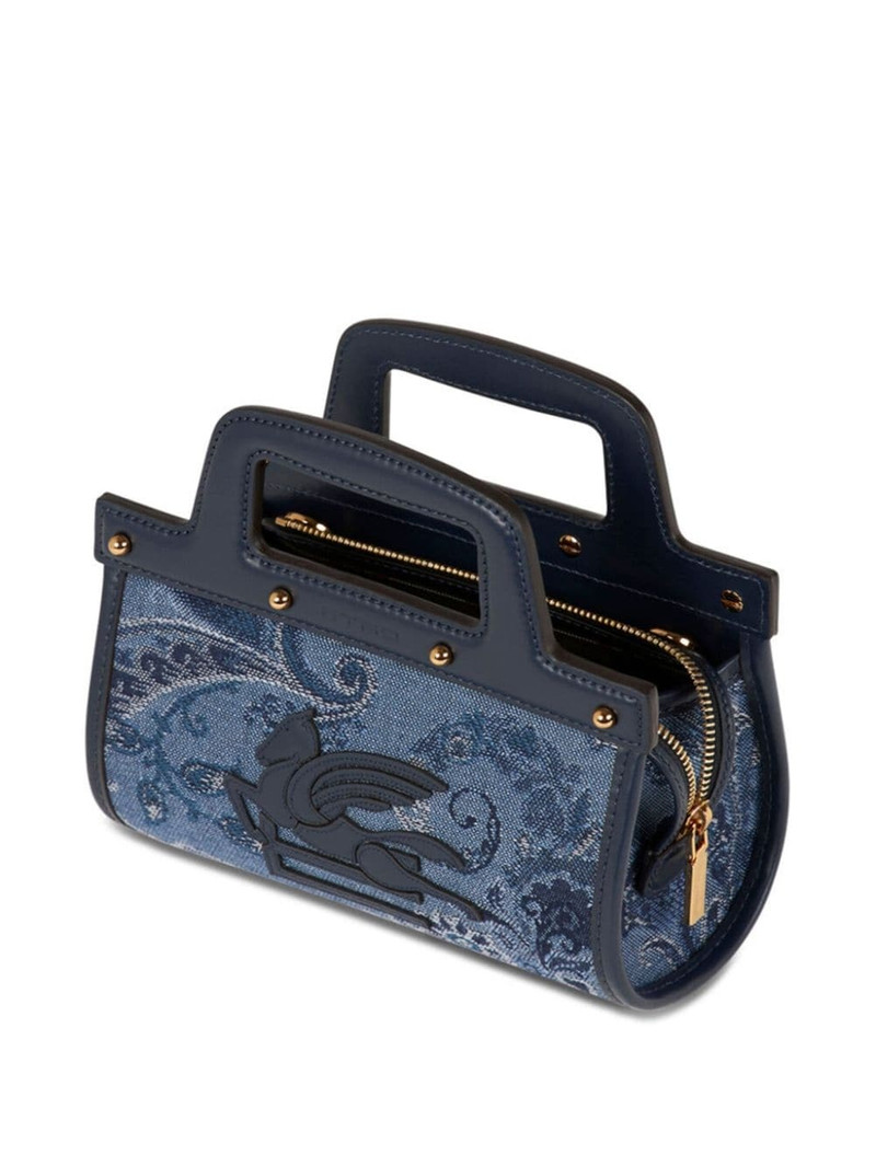 small Love Trotter denim tote bag 6