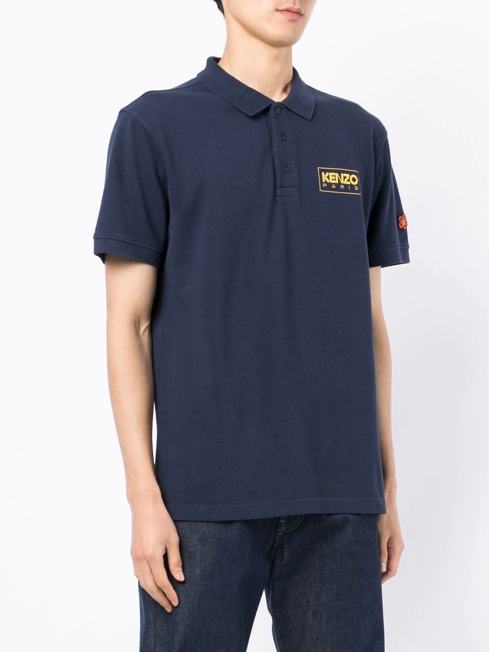 logo-print polo shirt - 4