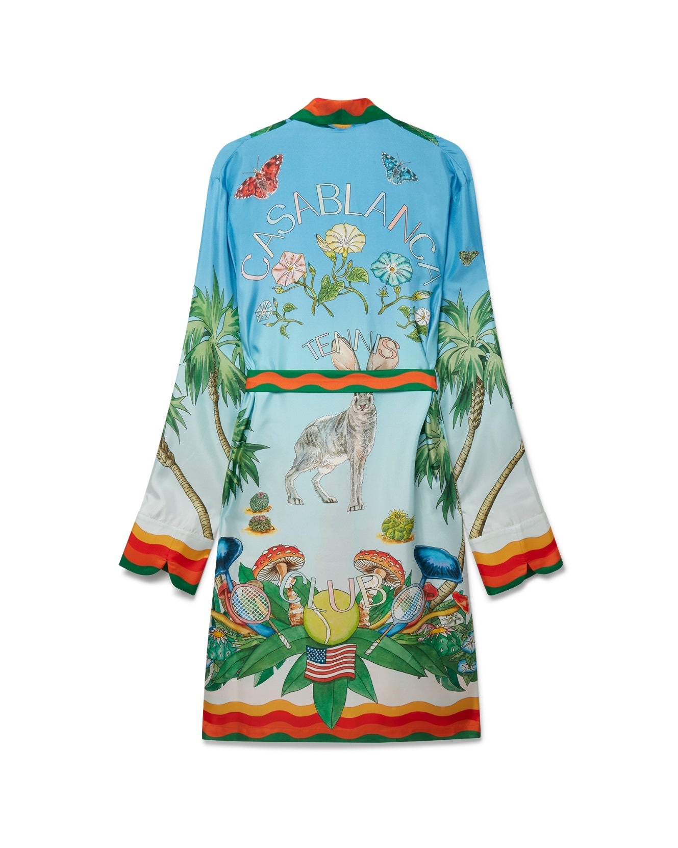 Palm Springs Tennis Club Prive Silk Robe - 2
