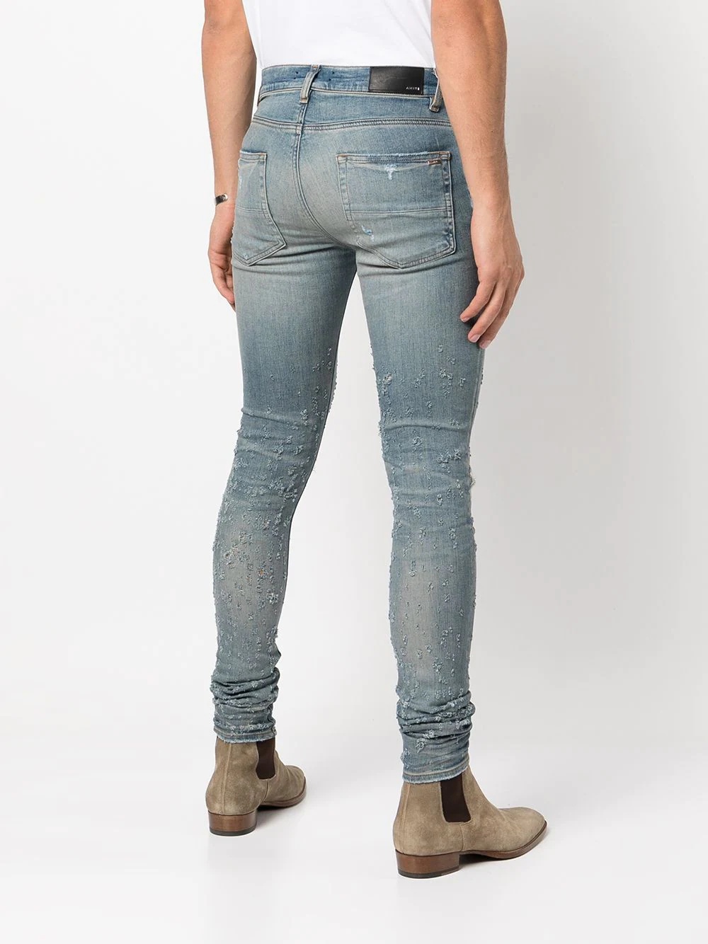 distressed skinny jeans - 4