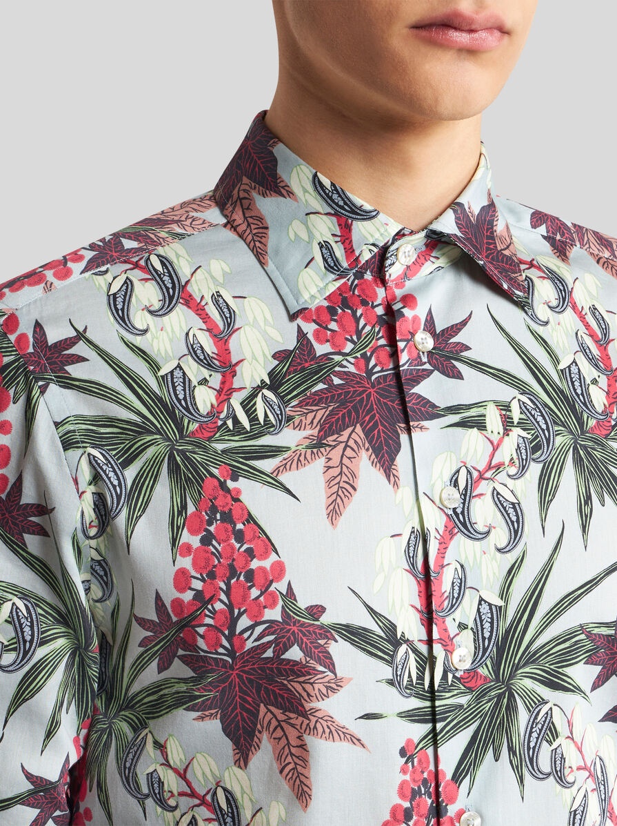 SHIRT WITH FOLIAGE PRINT - 3