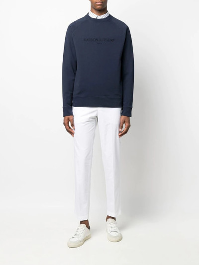 Maison Kitsuné embroidered-logo cotton sweatshirt outlook