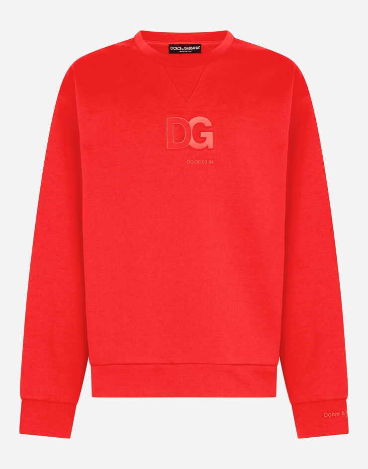 Jersey sweatshirt with 3D DG logo - 1