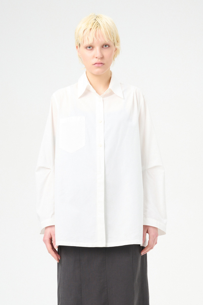 Machine Shirt White Peached Cupro 4