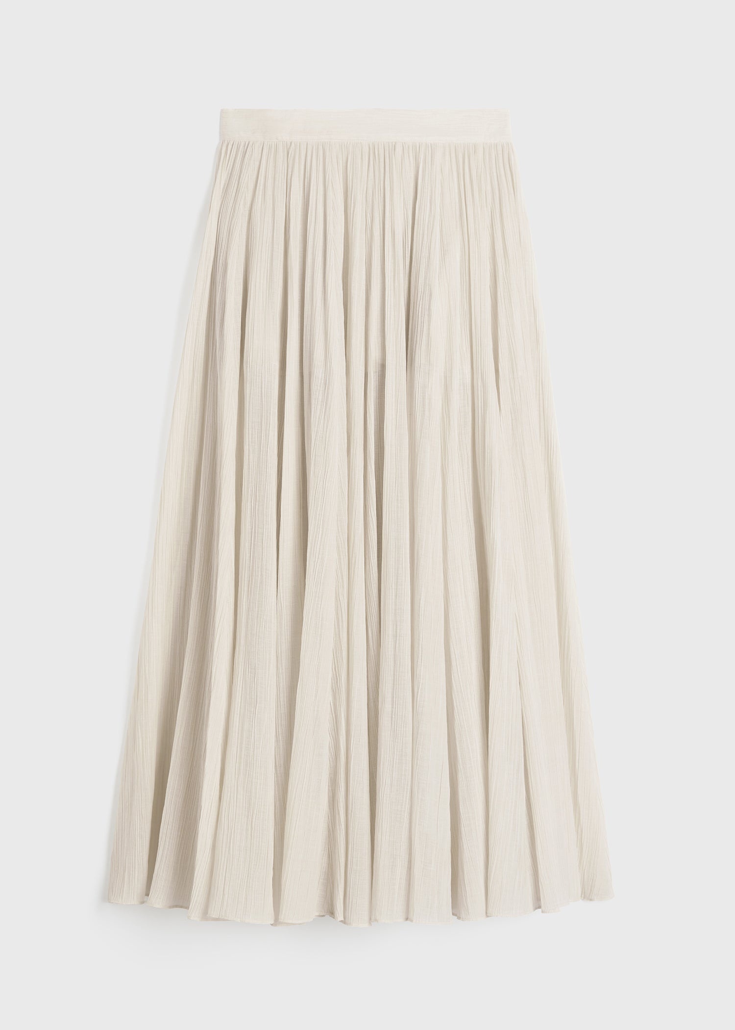 Crinkled plissé skirt meringue - 1