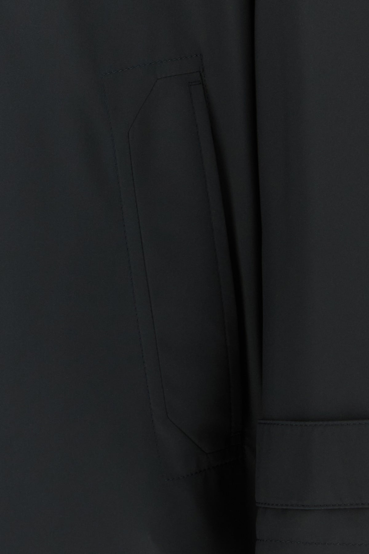 Black polyester coat - 3