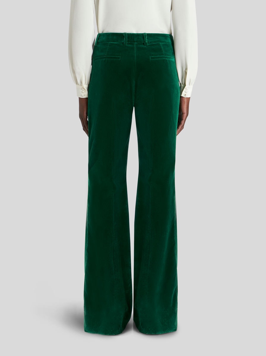 FLARED VELVET TROUSERS - 4