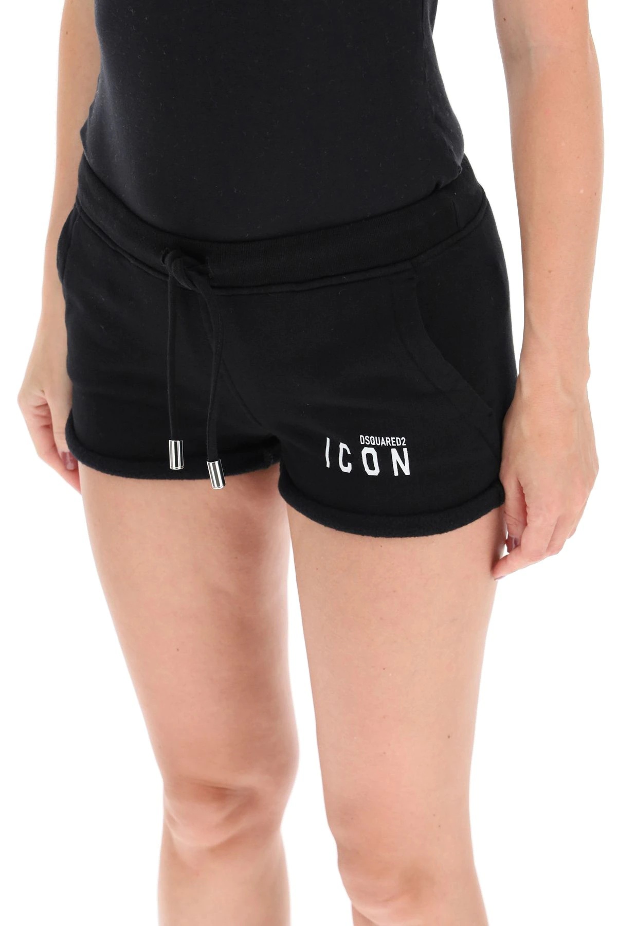 JERSEY SHORTS WITH REFLECTIVE ICON PRINT - 5