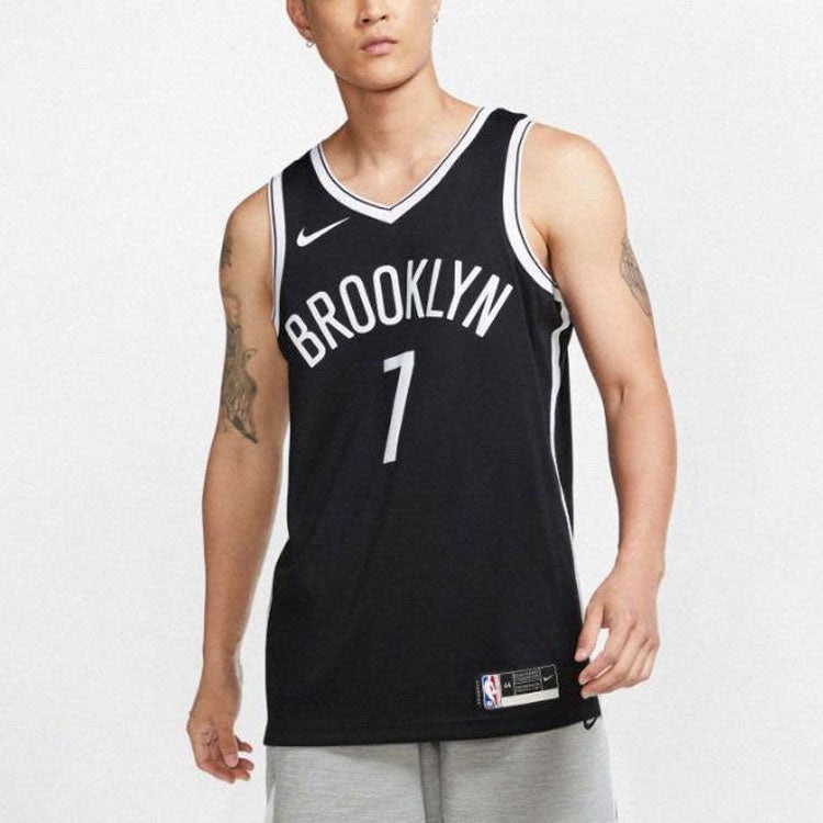 Nike NBA Sports Basketball Jersey/Vest SW Fan Edition Brooklyn Nets Durant No. 7 Black DB3563-014 - 3