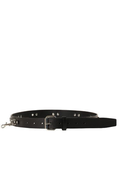 VETEMENTS LEATHER BELT WITH METAL HARDWARE / BLK outlook