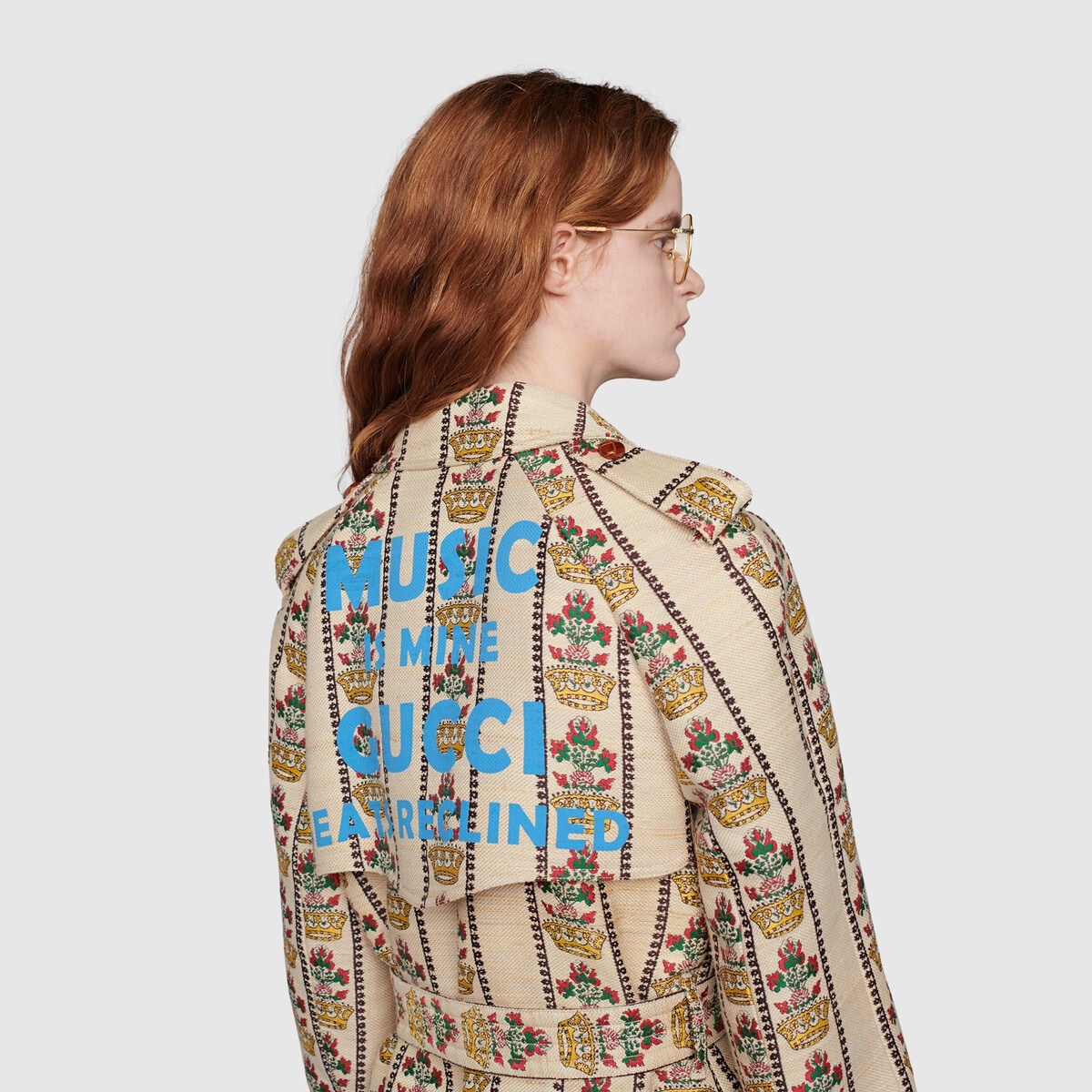 Gucci 100 flower and crown coat - 7