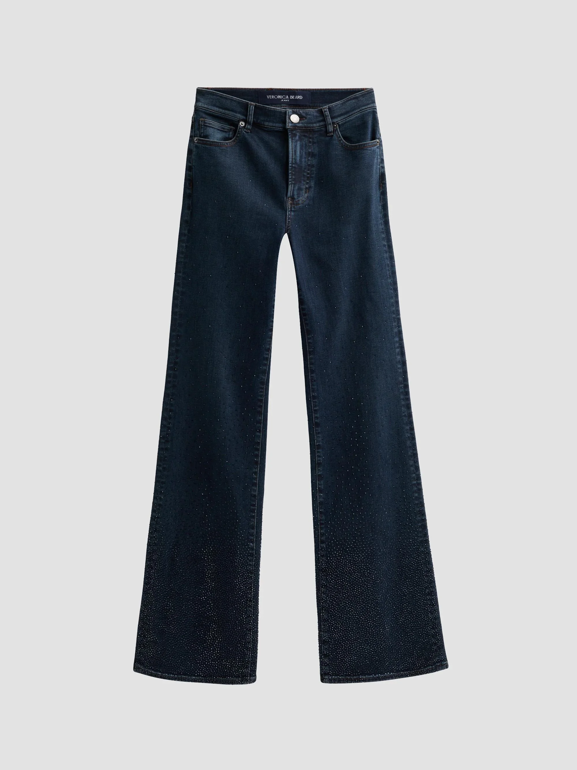 Women's Crosbie Rhinestone Gradient Jeans - Dark Midnight - 1