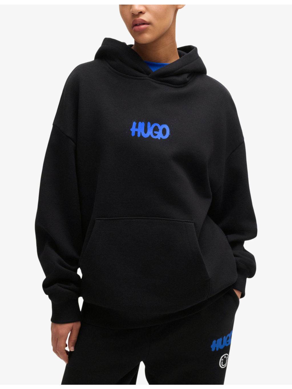 Branded-print relaxed-fit cotton-jersey hoody - 3