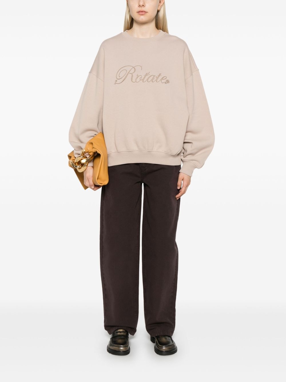 logo-embroidered sweatshirt - 2