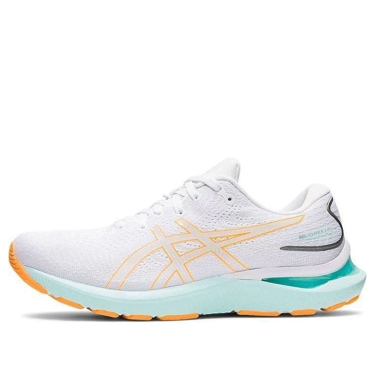 (WMNS) ASICS Gel Cumulus 24 'White Orange Pop' 1012B206-100 - 1