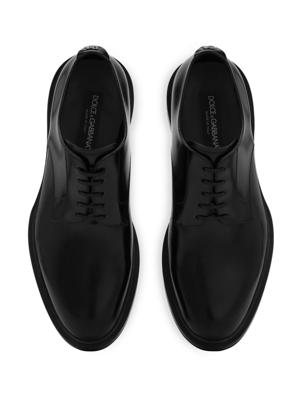 interlocking DG plaque Derby shoes - 4