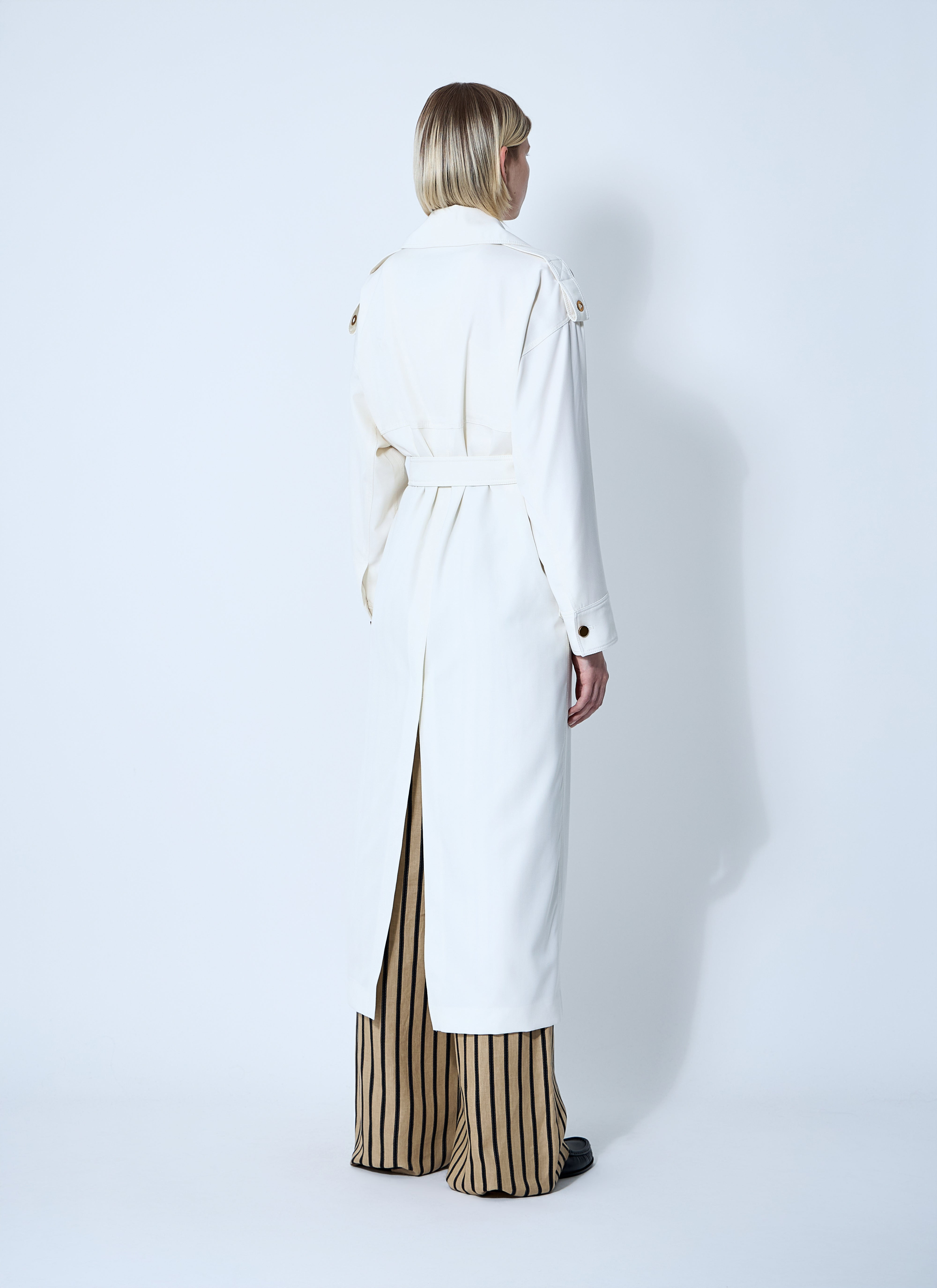 Max Mara Women Water-Repellent Garbardine Trench Coach - 4