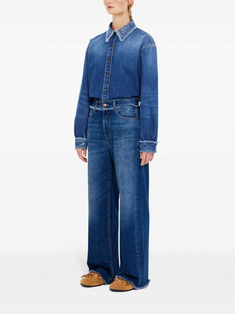 Fringed Relaxed Denim 바지 3