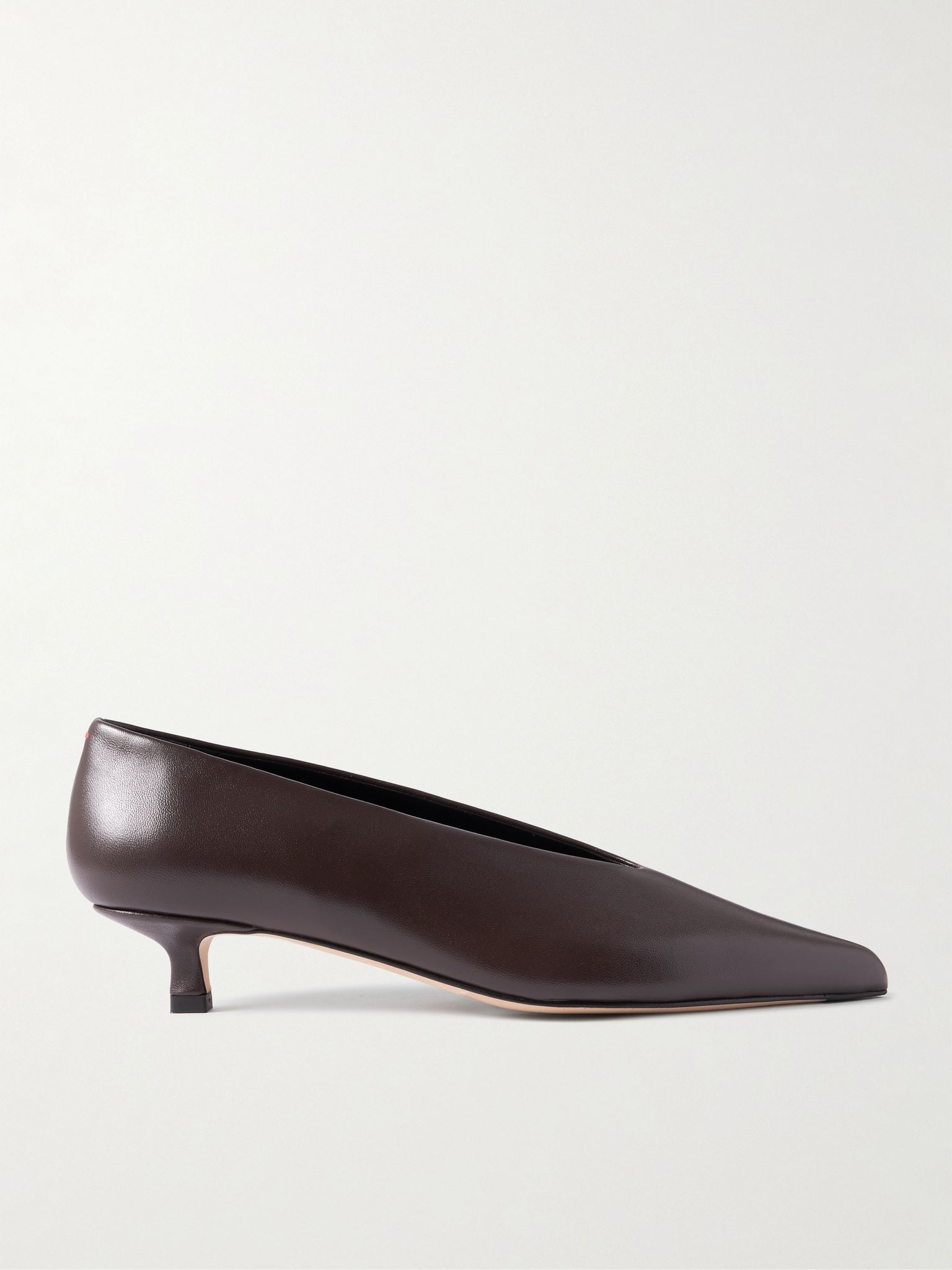 Clara leather pumps Chocolate - 1