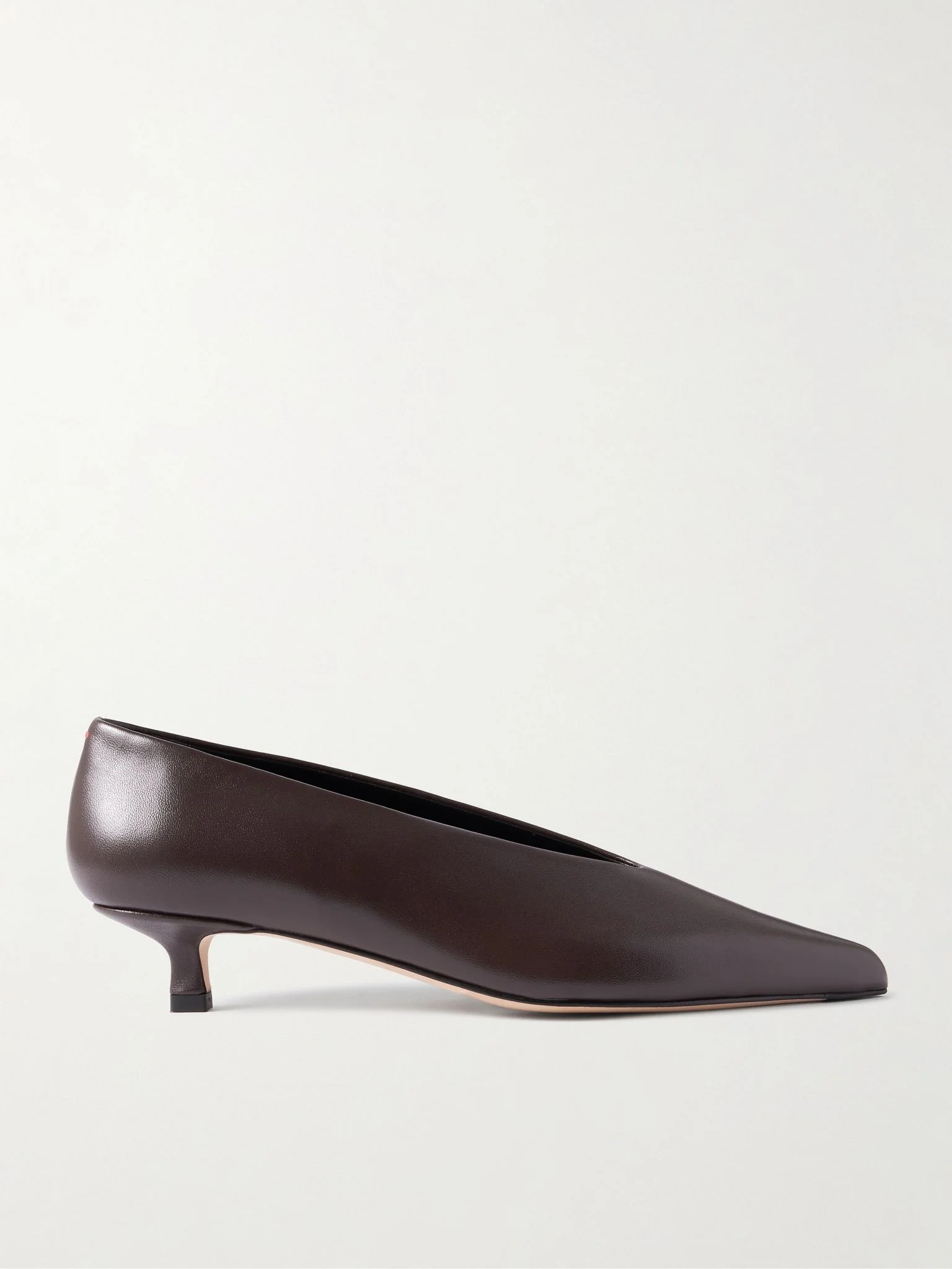 Clara leather pumps Chocolate - 1