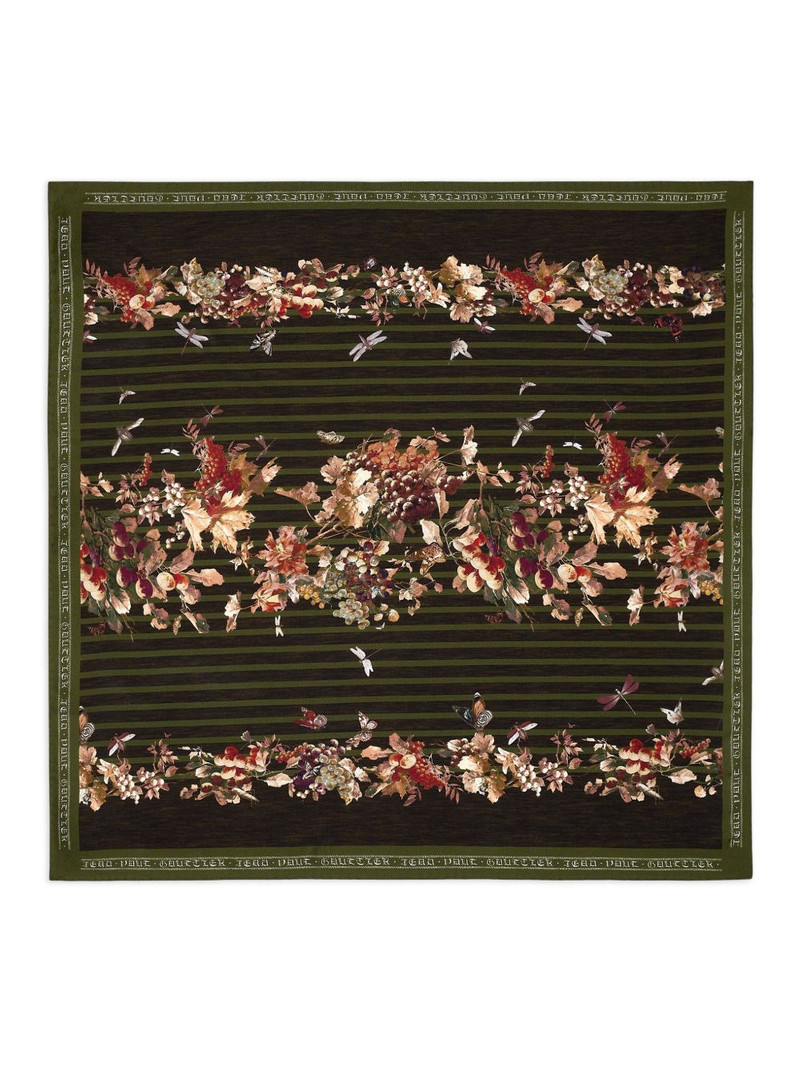 striped floral scarf 1